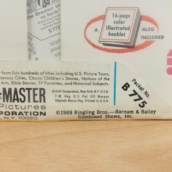 Vintage View-Master Reels – Ringling Bros. & Barnum & Bailey Circus / Packet B77 - Picture 8 of 8